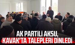 AK Partili Ersan Aksu, Kavak'ta talepleri dinledi
