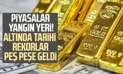 Altında tarihi rekorlar peş peşe geldi