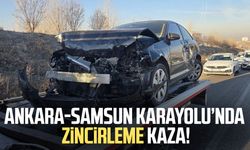Ankara - Samsun Karayolu'nda zincirleme kaza! 4 yaralı