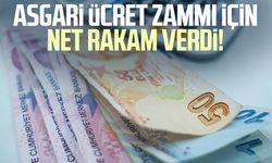 Asgari ücret zammı için net rakam verdi!