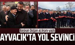 Ayvacık'ta yol sevinci: Başkan Halit Doğan açılışını yaptı
