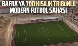 Bafra’ya 700 kişilik tribünlü modern futbol sahası