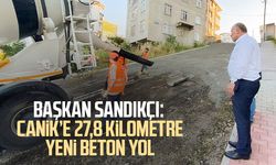 Başkan İbrahim Sandıkçı: Canik’e 27,8 kilometre yeni beton yol
