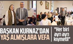 Başkan İhsan Kurnaz’dan yaş almışlara vefa