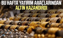 Bu hafta yatırım araçlarından altın kazandırdı