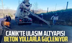 Canik’te ulaşım altyapısı beton yollarla güçleniyor