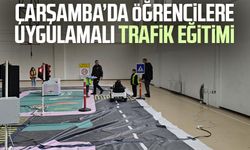 Çarşamba’da öğrencilere uygulamalı trafik eğitimi