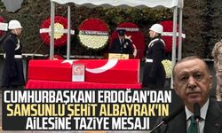 Cumhurbaşkanı Erdoğan'dan Samsunlu şehit Emre Albayrak'ın ailesine taziye mesajı