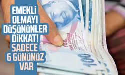 Emekli olmayı düşününler dikkat! Sadece 6 gününüz var