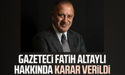 Gazeteci Fatih Altaylı hakkında karar verildi