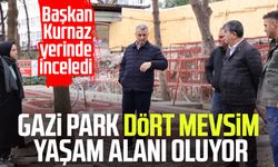 Gazi Park dört mevsim yaşam alanı oluyor