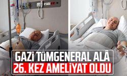 Gazi Tümgeneral Davut Alâ 26. kez ameliyat oldu