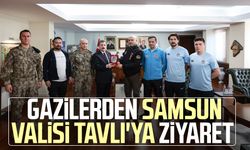 Gazilerden Samsun Valisi Orhan Tavlı'ya ziyaret