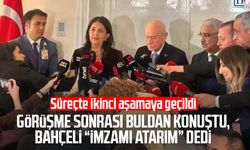 DEM Parti İmralı heyetinden Bahçeli görüşmesi sonrası açıklama