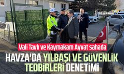 Havza'da yılbaşı ve güvenlik tedbirleri denetimi