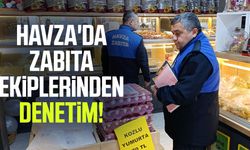 Havza'da zabıta ekiplerinden denetim!