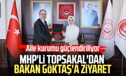 MHP'li İlyas Topsakal'dan Bakan Mahinur Özdemir Göktaş'a ziyaret