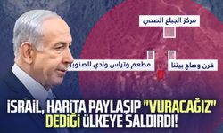 İsrail, harita paylaşıp "vuracağız" dediği ülkeye saldırdı!