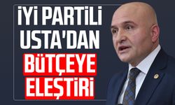 İYİ Partili Erhan Usta'dan bütçeye eleştiri