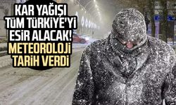 Kar yağışı tüm Türkiye'yi esir alacak! Meteoroloji tarih verdi