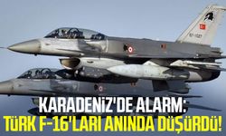 Karadeniz'de alarm: Türk F-16'ları anında düşürdü!