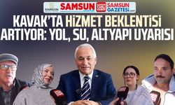 Kavak'ta Başkan Şerif Ün'den hizmet beklentisi artıyor