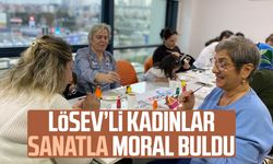 LÖSEV’li kadınlar sanatla moral buldu