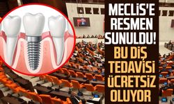 Meclis'e sunuldu! Bu diş tedavisi ücretsiz oluyor