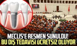 Meclis'e resmen sunuldu! Bu diş tedavisi ücretsiz oluyor