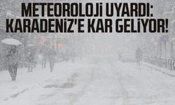 Meteoroloji uyardı: Karadeniz'e kar geliyor!