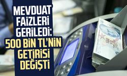 Mevduat faizleri geriledi: 500 bin TL’nin getirisi değişti
