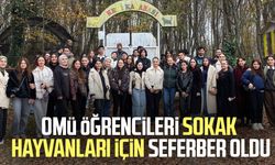 OMÜ öğrencileri sokak hayvanları için seferber oldu