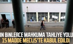 On binlerce mahkuma tahliye yolu! 15 madde Meclis'te kabul edildi