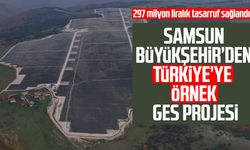 Samsun Büyükşehir’den Türkiye’ye örnek GES projesi