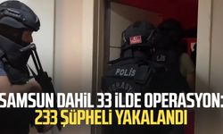 Samsun'da da operasyon: 233 şüpheli yakalandı