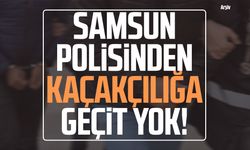 Samsun polisinden kaçakçılığa geçit yok!