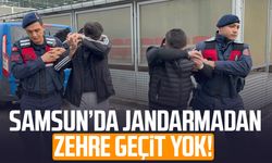 Samsun Tekkeköy'de jandarmadan zehre geçit yok!