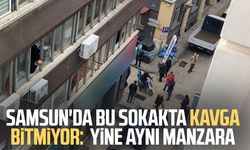Samsun'da bu sokakta kavga bitmiyor:  Yine aynı manzara