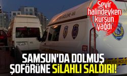 Samsun Canik'te dolmuş şoförüne silahlı saldırı!