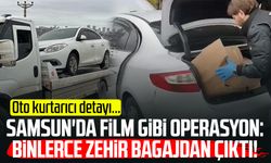 Samsun'da film gibi operasyon: Binlerce zehir bagajdan çıktı!