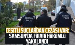 Çeşitli suçlardan cezası var: Samsun'da firari hükümlü yakalandı
