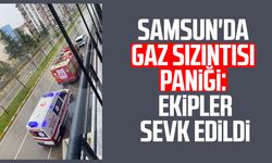 Samsun'da gaz sızıntısı paniği: Ekipler sevk edildi