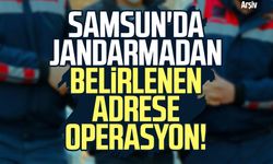 Samsun'da jandarmadan belirlenen adrese operasyon!