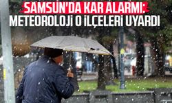 Samsun'da kar alarmı: Meteoroloji o ilçeleri uyardı