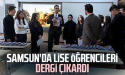 Samsun'da lise öğrencileri dergi çıkardı