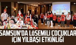 Samsun'da lösemili çocuklar için yılbaşı etkinliği