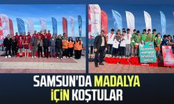 Samsun'da öğrenciler madalya için koştu