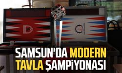 Samsun'da modern tavla şampiyonası