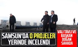 Samsun'da o projeler yerinde incelendi