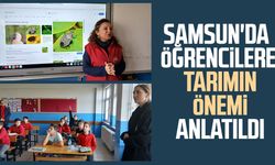 Samsun'da minik öğrencilere tarımın önemi anlatıldı